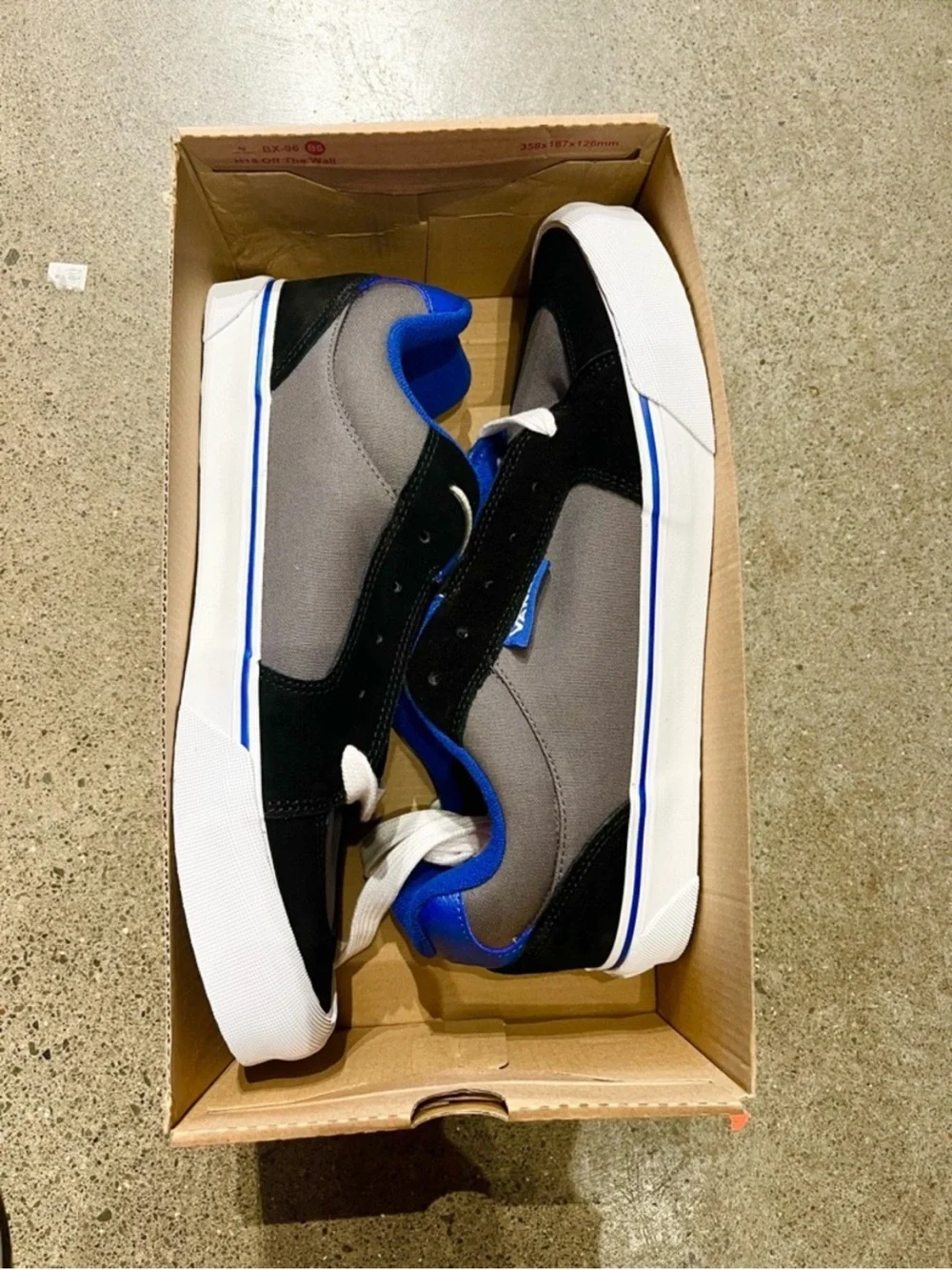 Vans CHUKKA PUSH LS 'BLACK BLUE PEWTER' Mens 13.0 US